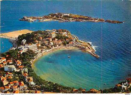 83 - Bandol - Vue aérienne de Bandol et l'Ile de Bendor - CPM - Voir Scans Recto-Verso