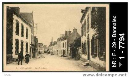 29 Bannalec - 6 - BANNALEC - Rue de la Gare - rue de la gare carotte tabac - sépia -  /  D29D  K29004K  C29004C