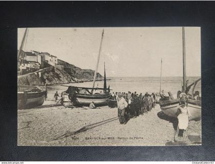 Carte postale Banyuls-sur-Mer retour de pêche reproduction