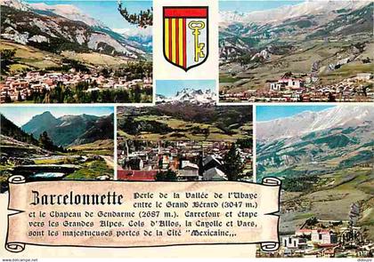 04 - Barcelonnette - Multivues - Blasons - CPM - Voir Scans Recto-Verso