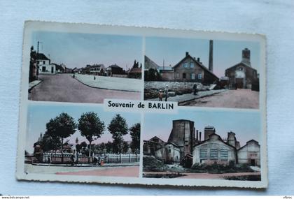 Cpsm 1958, souvenir de Barlin, Pas de Calais 62