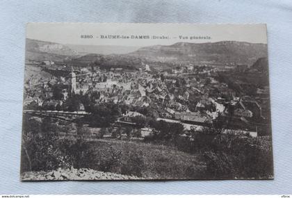 Cpa 1924, Baume les Dames, vue générale, Doubs 25