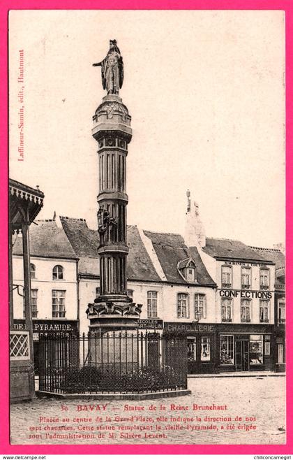 Bavay - Statue de la Reine Brunehaut - Statue des sept chaussées - M. SILVERE LEVENT - Édit. LAFFINEUR - SAMIN