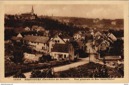 CPA BEAUCOURT - Vue générale et Rue St-Dizier (142635)