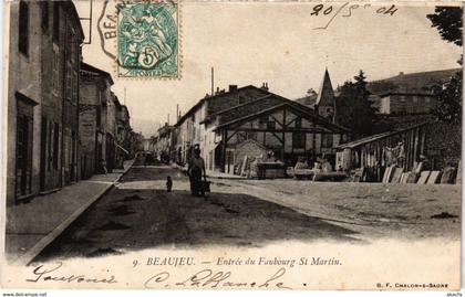 CPA Beaujeu - Entree du Faubourg St Martin (1036463)