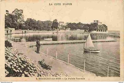 06 - Beaulieu sur Mer - La Pointe Fourmie - Animée - CPA - Voir Scans Recto-Verso