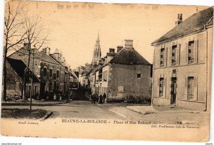 CPA BEAUNE la ROLANDE - Place et Rue Roland (270566)