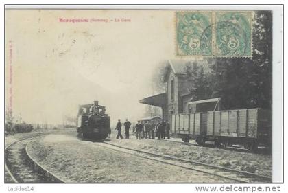 K 26 / CPA   BEAUQUESNE   (80)  LA GARE