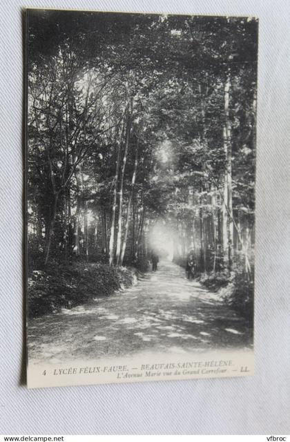 Beauvais sainte Hélène, lycée Félix Faure, l'avenue Marie vue du grand carrefour, Oise 60