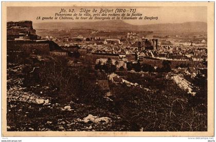 CPA Siege de BELFORT Panorama de la Ville pres des rochers (722547)