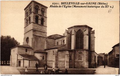 CPA BELLEVILLE-sur-SAONE Abside de l'Église (444184)