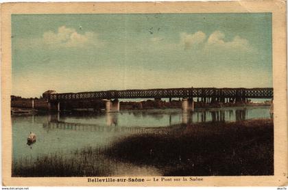 CPA BELLEVILLE-sur-SAONE - Le Pont sur la SAONE (367428)