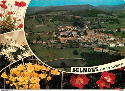 42 - Belmont de la Loire - Multivues - Fleurs - CPM - Voir Scans Recto-Verso