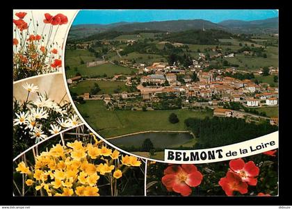 42 - Belmont de la Loire - Multivues - Fleurs - CPM - Voir Scans Recto-Verso