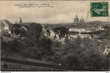 CPA BENEVENT-l'ABBAYE Vue Panoramique - L'Eglise et l'Abbaye (1143726)