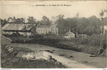 CPA BERGUES - La Gare vue des Remparts (142146)