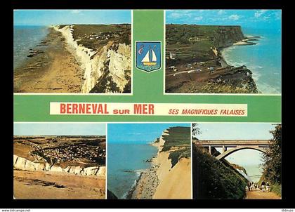 76 - Berneval sur Mer - Multivues - Blasons - CPM - Voir Scans Recto-Verso