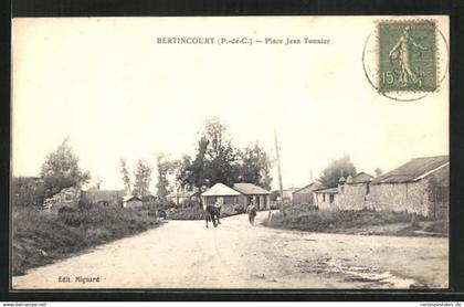 CPA Bertincourt, Place Jean Tonnier