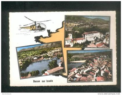 CPSM - Besse sur Issole (83) - Multivues hélicoptère ( vue aérienne LAPIE )