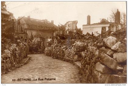 BETHUNE LA RUE POTERNE CARTE PHOTO