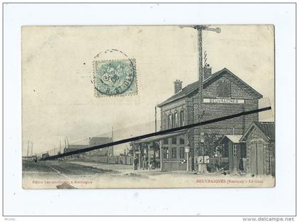 CPA   - Beuvraignes  - La Gare