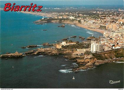 64 - Biarritz - Vue Générale aérienne - Flamme Postale de Biarritz - CPM - Voir Scans Recto-Verso