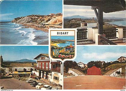 64 - Bidart - Multivues - Automobiles - Blasons - Flamme Postale de Bidart - CPM - Voir Scans Recto-Verso