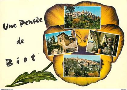 06 - Biot - Une pensée de Biot - Multivues - Fleurs - CPM - Carte Neuve - Voir Scans Recto-Verso