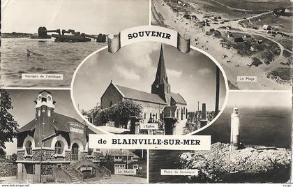 CPSM Souvenir de Blainville-sur-Mer vues multiples