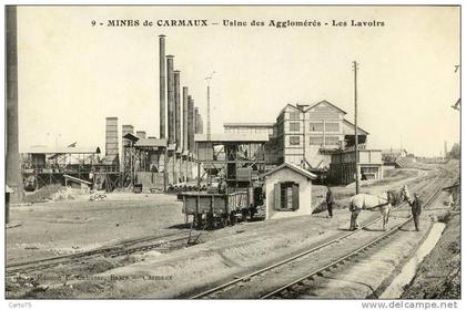 BLAYE les MINES 81 - Les Mines de Carmaux - Usine des Agglomérés - Les Lavoirs