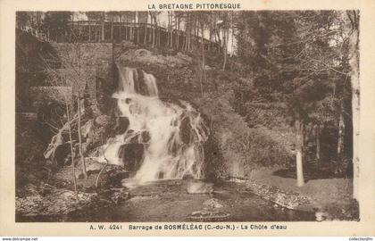 CPA FRANCE 22 "Barrage de Bosméléac, la chûte d'eau"