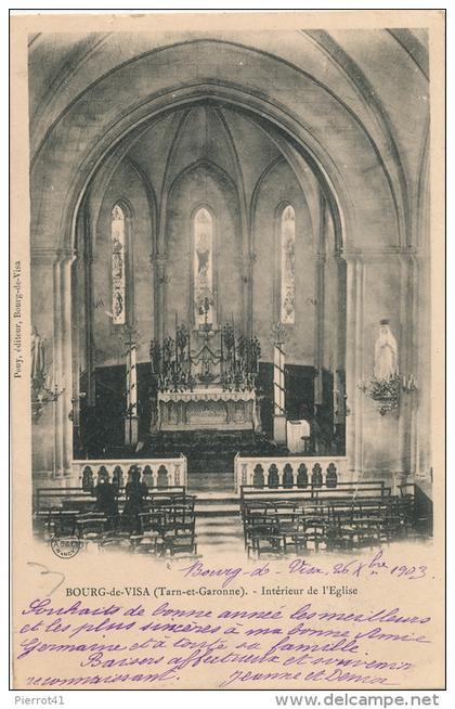 BOURG DE VISA - Intérieur de l'Eglise