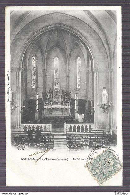 Bourg de Visa, intérieur de l'église (A7p25)