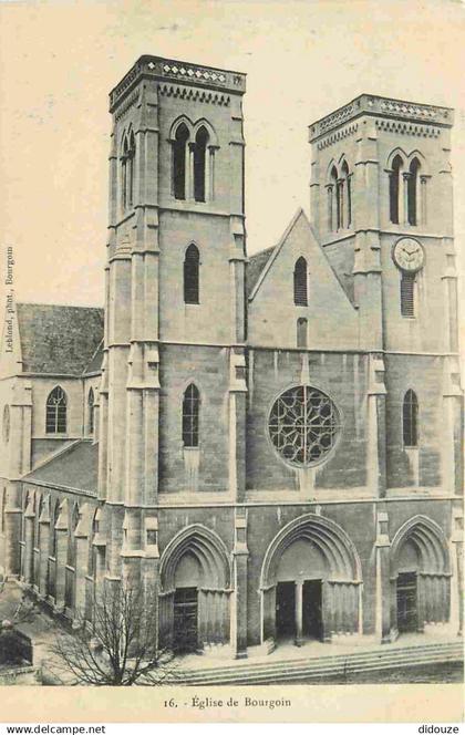 38 - Bourgoin - L'Eglise - CPA - Voir Scans Recto-Verso