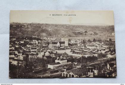 Cpa 1933, Bourgoin, vue générale, Isère 38