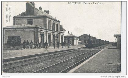 W 407 /CPA  BRETEUIL  (27)   LA  GARE