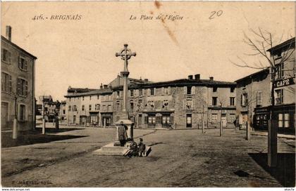 CPA AK BRIGNAIS La Place de l'Église (444114)