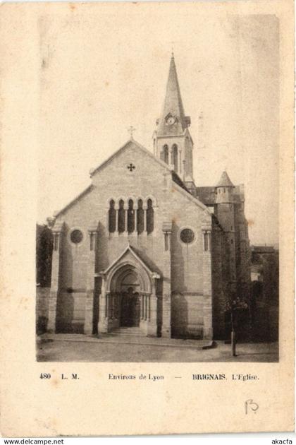 CPA AK Env. de LYON - BRIGNAIS - L'Église (450540)