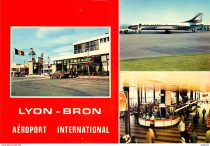 Dép 69 - Aviation - Avions - Aéroports - Bron - Aéroport International - Aérogare - Caravelle au départ - Hall -bon état