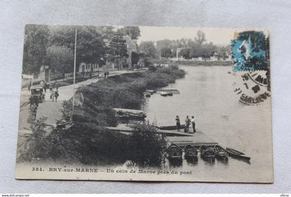 Bry sur Marne, un coin de Marne près du pont, Val de Marne 94