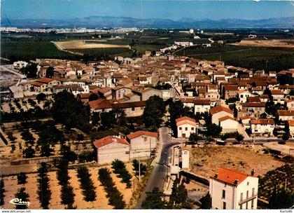 cabestany * vue générale aérienne de la commune