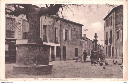 FR66 CABESTANY - labouche 386 - la place et la fontaine - animée - belle