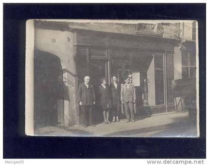 carte photo  caen magasin électrolux rue de la touques propriétaire M. barbier nom des personnes au dos