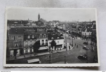 Cpsm, Calais, rond point des quatre boulevards, Pas de Calais 62