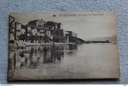 Calvi plage, les quais et le vieux Calvi, Corse 20