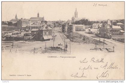 Cambrai 59 - Vue panoramique 1902