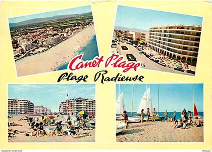 66 - Canet Plage - Multivues - Scènes de Plage - CPM - Voir Scans Recto-Verso