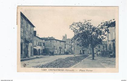 CAPESTANG (HERAULT) 1449 PLACE FERRER (EGLIESE ET AUTO GAREE)