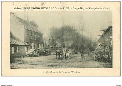 59.CAPELLES.n°87.PAR TEMPLEUVES.MAISON FLORIMOND DESPREZ Vve ET FILS.ARRIERE COUR DE LA FERME DE WATTINES