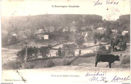 CPA  Carte Postale  France  Carlat et son rocher historique 1902  VM88369ok